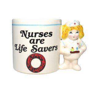 Vintage Nurses are Life Savers MSR Imports Coffee Cup Mug 1982